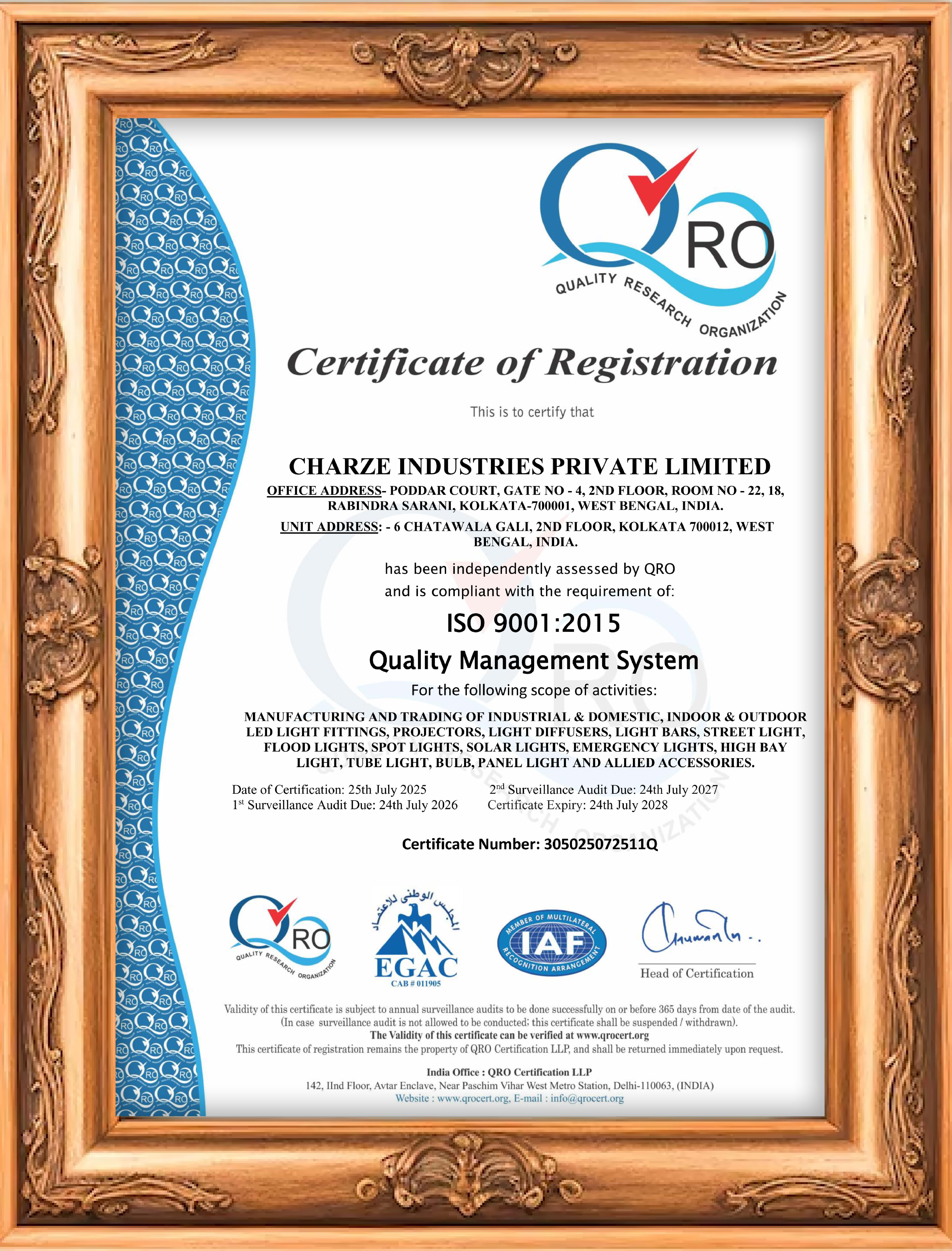 Energy Efficiency Certificate