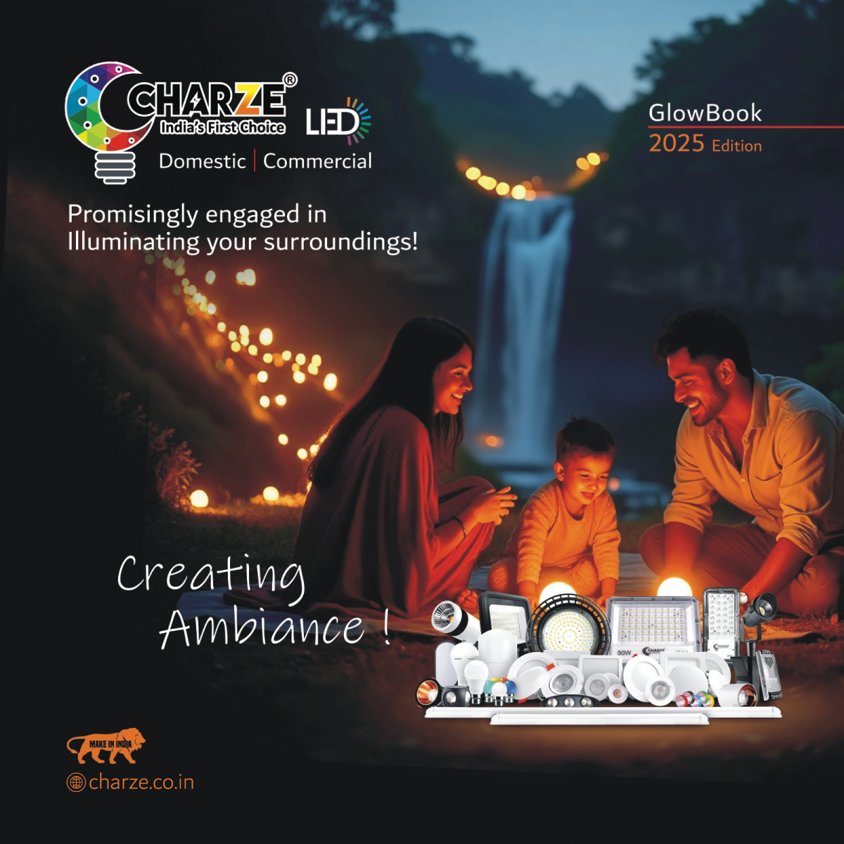 Charze LED brochure cover